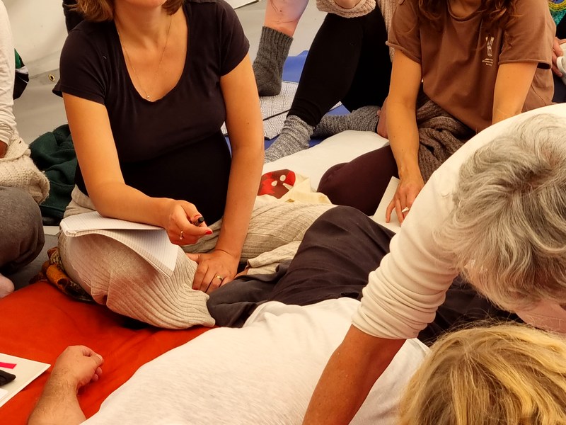 Shiatsu-Behandlung Nahaufnahme